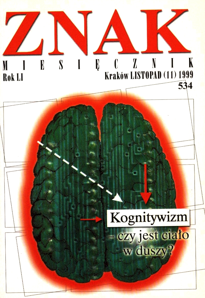 Miesięcznik „Znak”: Kognitywizm. Czy jest ciało… Numer 534 (listopad 1999)