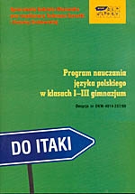 Program nauczania języka polskiego w klasach I-III gimnazjum